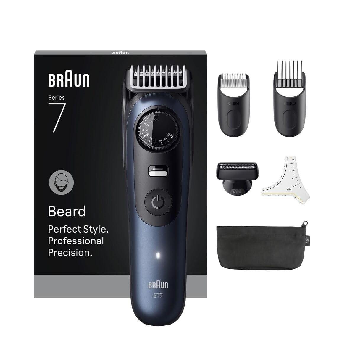 Braun Beard Trimmer Series 7 Deep Blue Metallic - BT7520