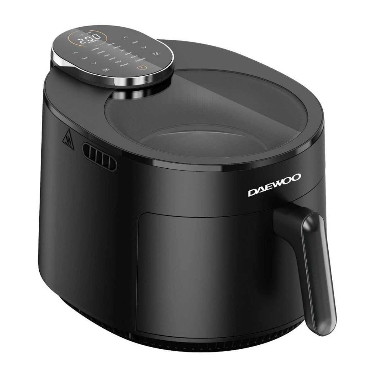 Daewoo Digital Air Fryer 5.0L LED Touch Display, 12 Preset Modes, 1500W – Black - DAF 5515