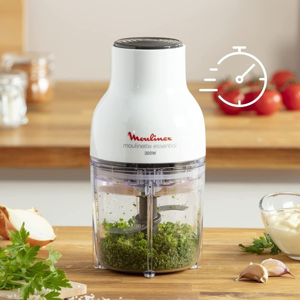 Moulinex Chopper 300 Watts 400ml, White - DJ520127