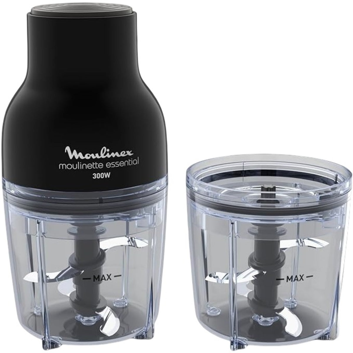 Moulinex Chopper with Extra Bowl 300 Watts 400ml, Black - DJ520827