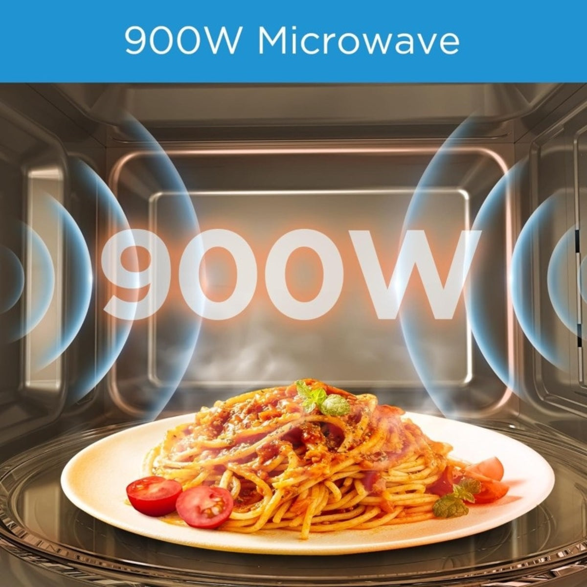 Midea Microwave Oven 25 Liters 900 Watts, Silver - EM925A2GU-SL