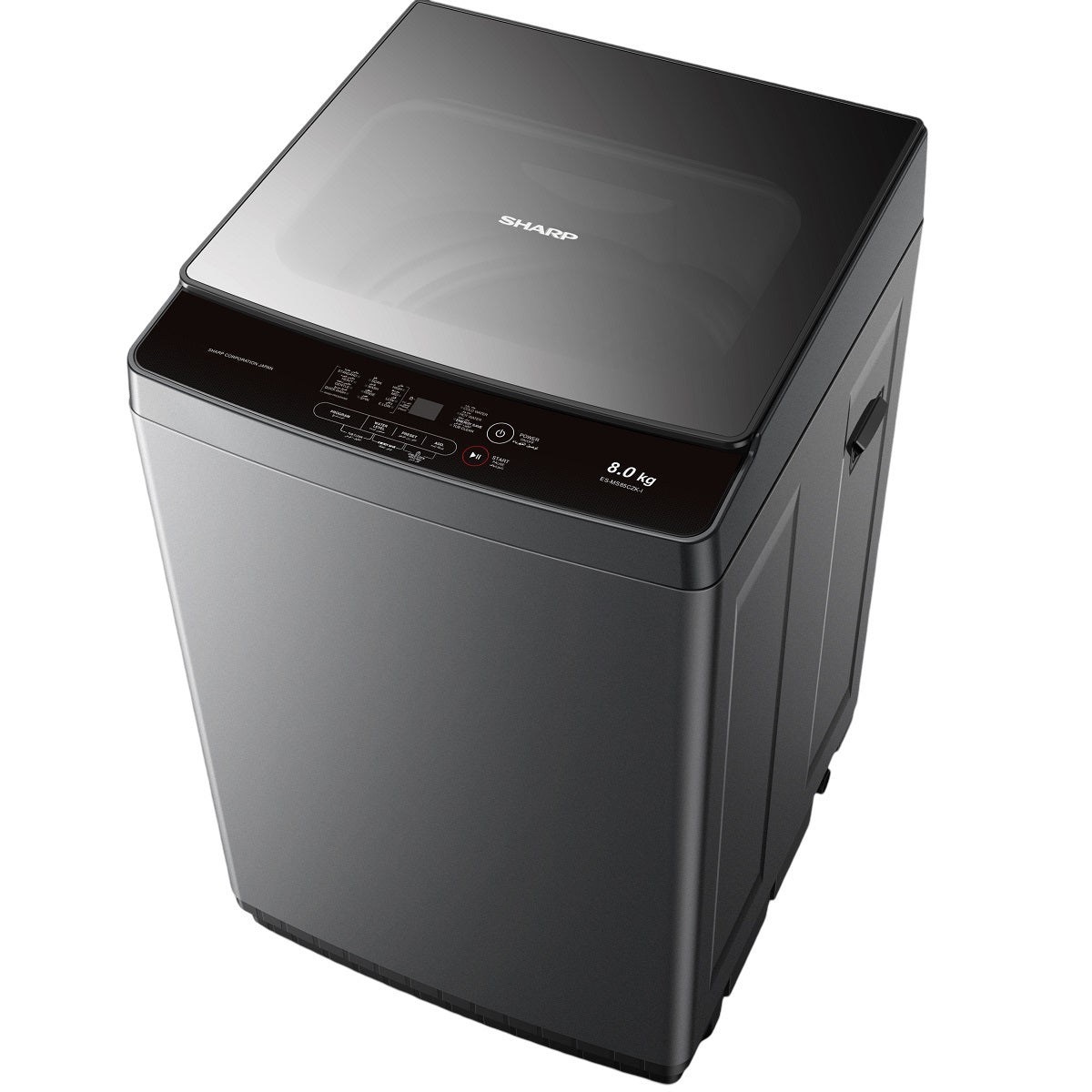 Sharp Top Load Washer 8kg 700RPM, Dark Silver - ES-MS85CZK-I