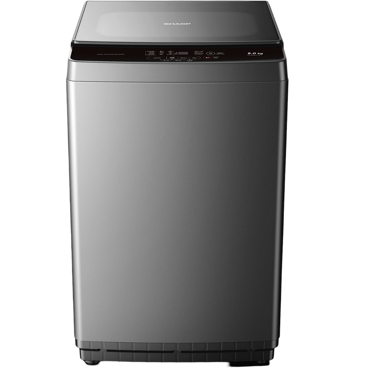 Sharp Top Load Washer 8kg 700RPM, Dark Silver - ES-MS85CZK-I