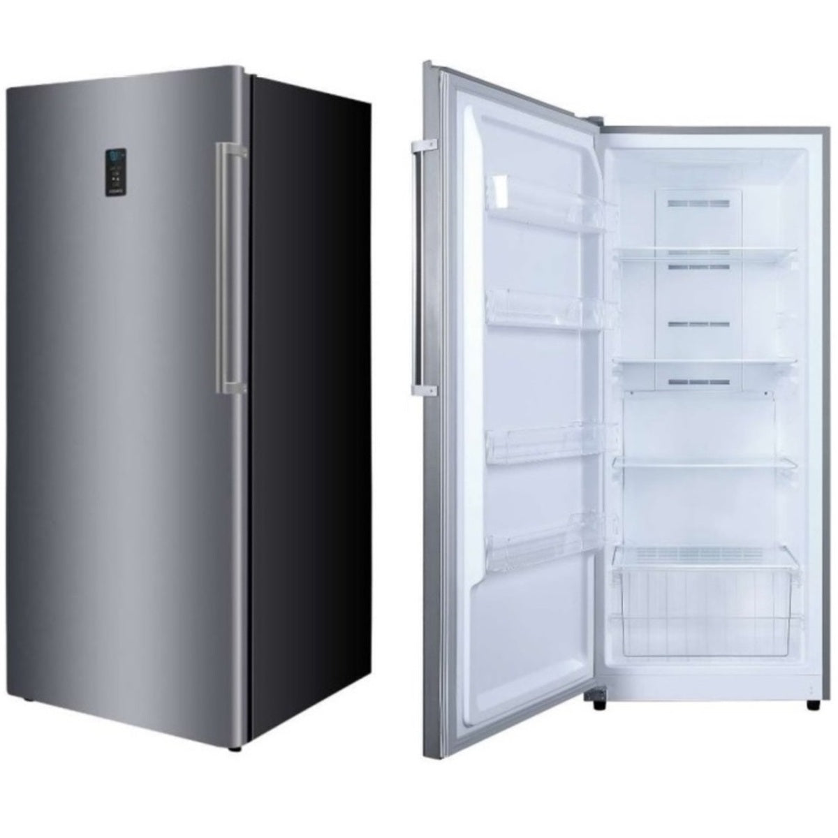 Ignis Upright Convertible Freezer - Refrigerator Left Opening Handle 480 Liters 16.9 CFT, Stainless Steel - FXV625NFX-L
