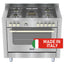 Ignis Gas Cooker 100x60cm 5 Burners, Inox - GPD1105DLFX