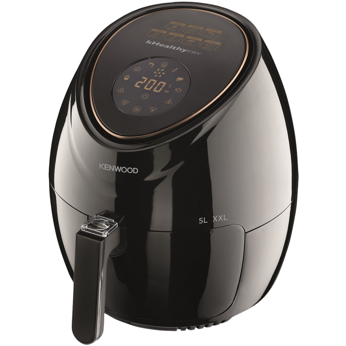 Kenwood Air Fryer 5 Liters 1500 Watts, Black - HFP52.000BK
