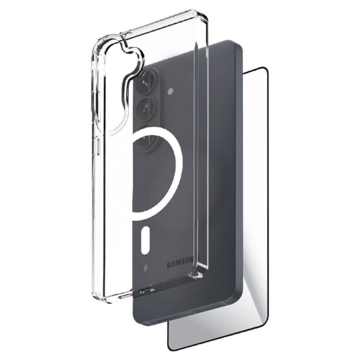 Smartix Ultraguard Magsafe Clear Bundle (Screen Protector + Case) for Samsung Galaxy S26 - Clear