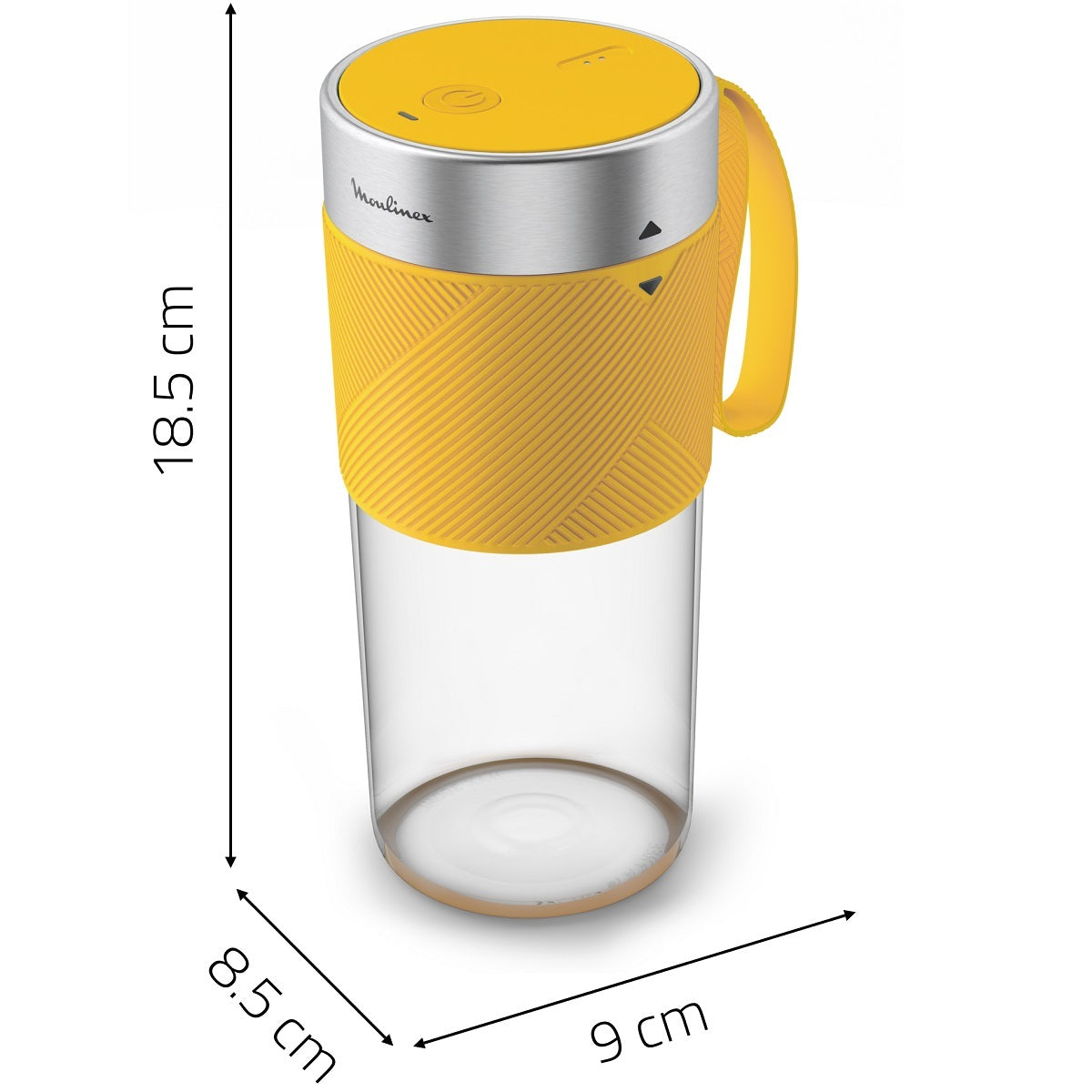 Moulinex Lightmix Cordless Personal Blender 300ml, Yellow - LM1C0210