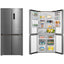 Midea Four Door Refrigerator Net Capacity 424 Liters 15 CFT, Bru Steel - MDRF632FIG46AED