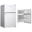 Midea Top Mount Freezer Refrigerator 87 Liters 3.2 CFT, White - MDRT134FGE01AE