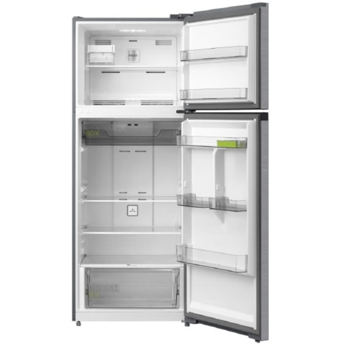 Midea Top Mount Freezer Refrigerator 411 Liters 14.5 CFT, Silver - MDRT580MTE46AED