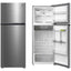 Midea Top Mount Freezer Refrigerator 411 Liters 14.5 CFT, Silver - MDRT580MTE46AED