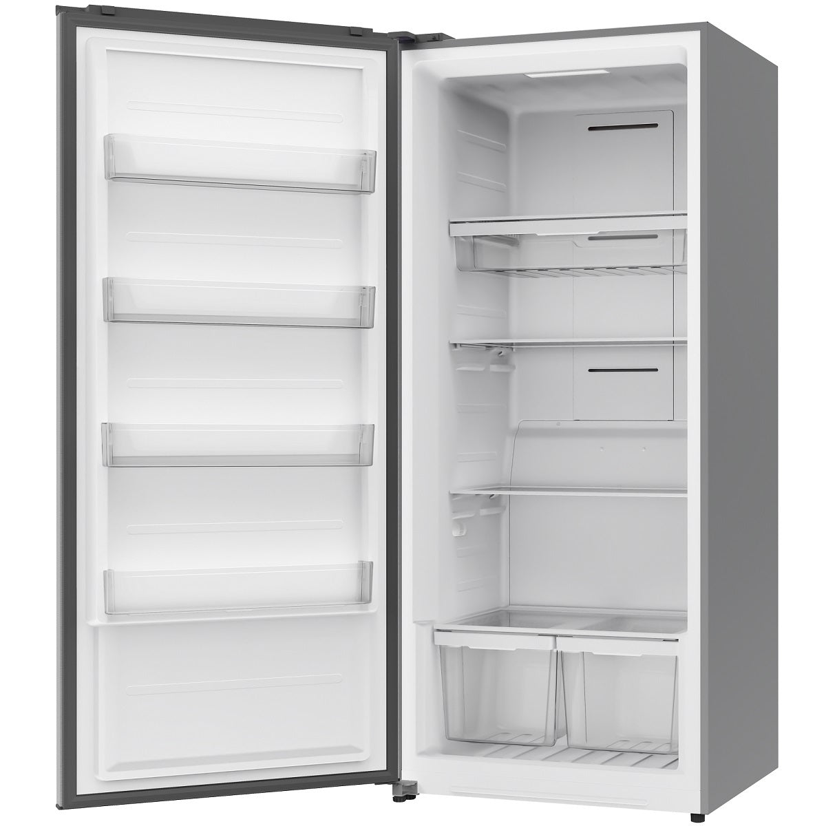 Midea Upright Freezer Refrigerator 595 Liters 21 CFT, Bru Steel - MDRU793FGE46LAE
