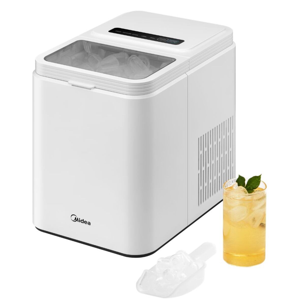 Midea 12kg Bullet Ice Maker, White - MERI12BG01KW