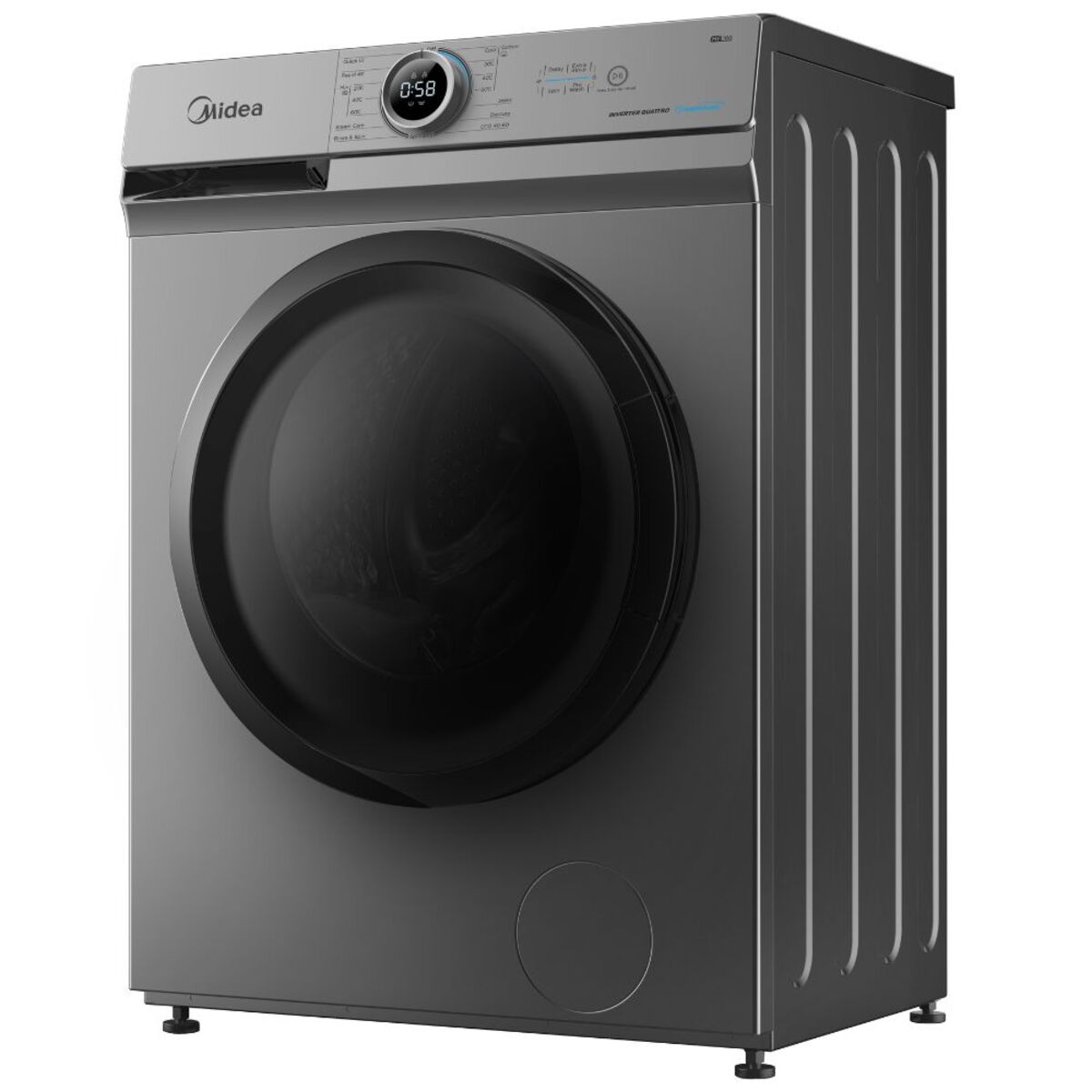 Midea Front Load Washer 8kg, Titanium - MF110W80B/T-GCC