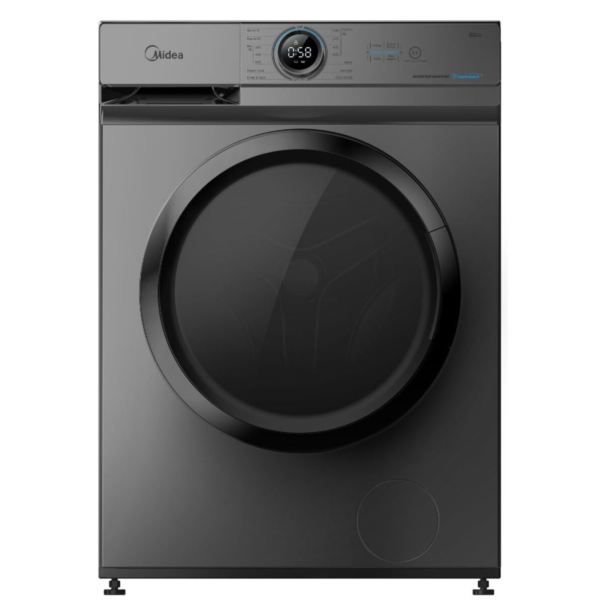 Midea Front Load Washer 8kg, Titanium - MF110W80B/T-GCC