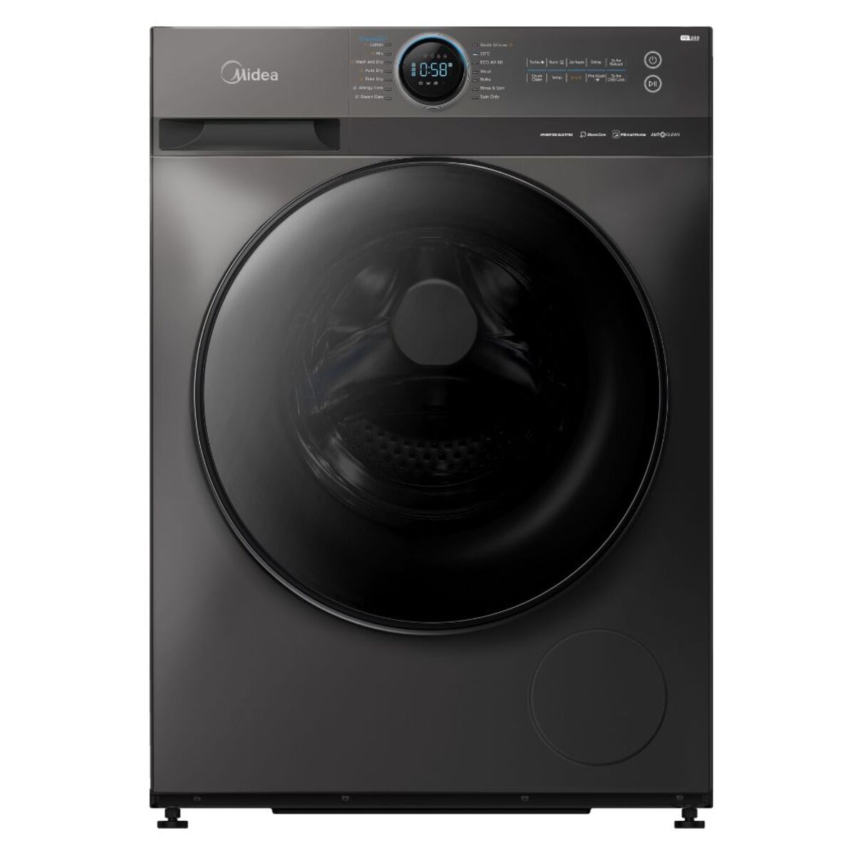 Midea Front Load Washer 12kg Dryer 8kg, Titanium - MF200D120WB/T-KW