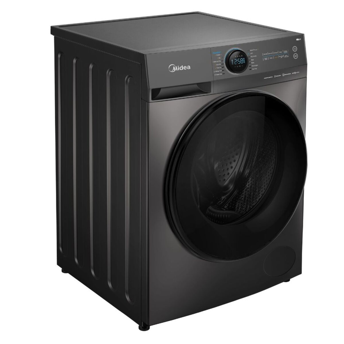 Midea Front Load Washer 12kg Dryer 8kg, Titanium - MF200D120WB/T-KW