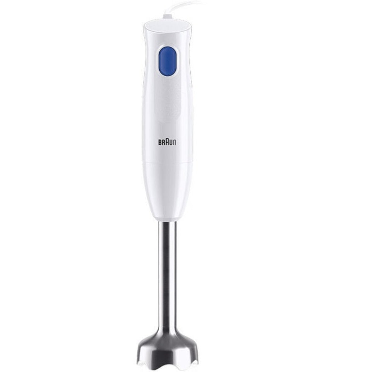 Braun MultiQuick 1 Hand Blender 450 Watts 1 Speed, White/Blue - MQ10.201MWH