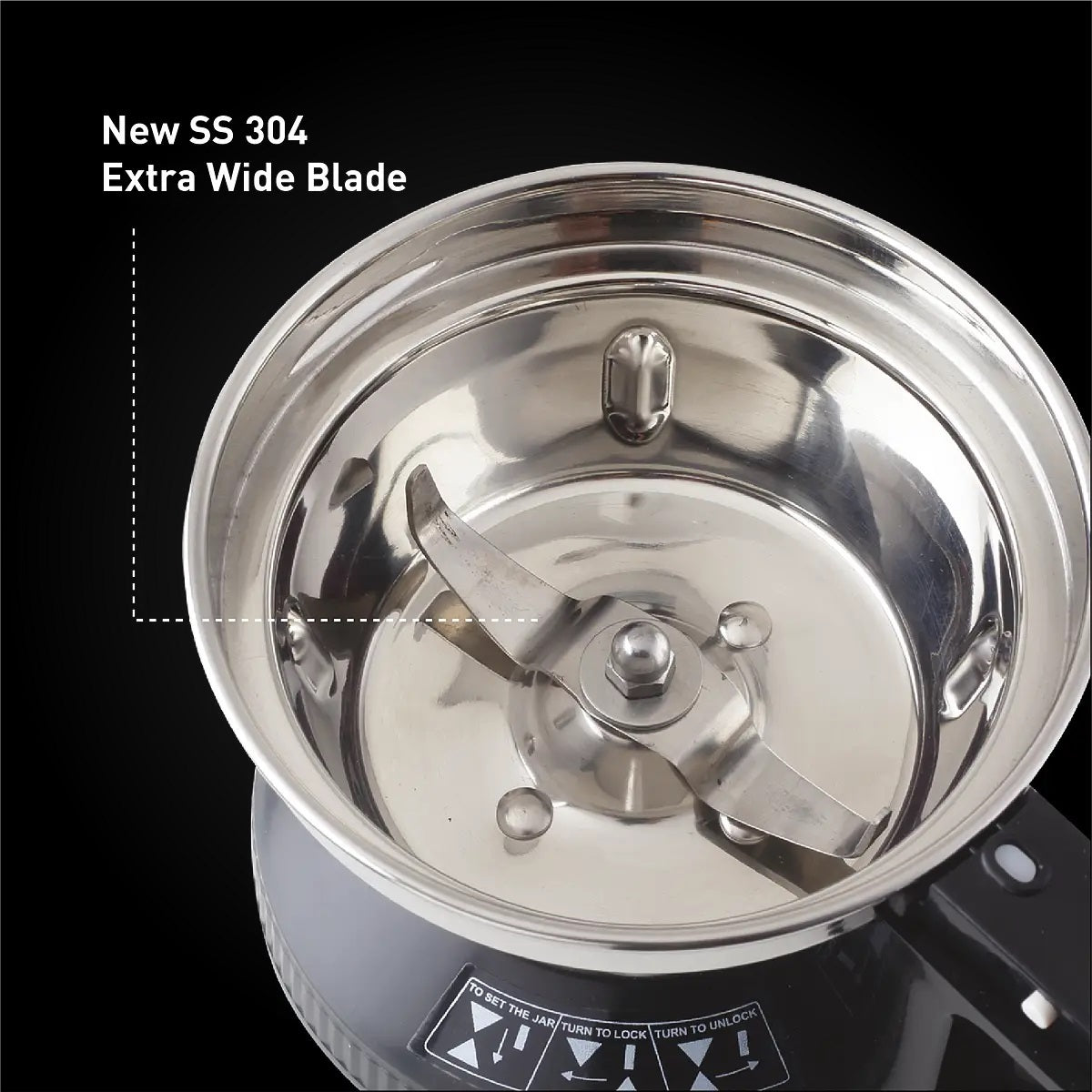 Panasonic Mixer Grinder Blender with 4 Jar 2000 Watts 3 Speeds - MX-AE465RTZ