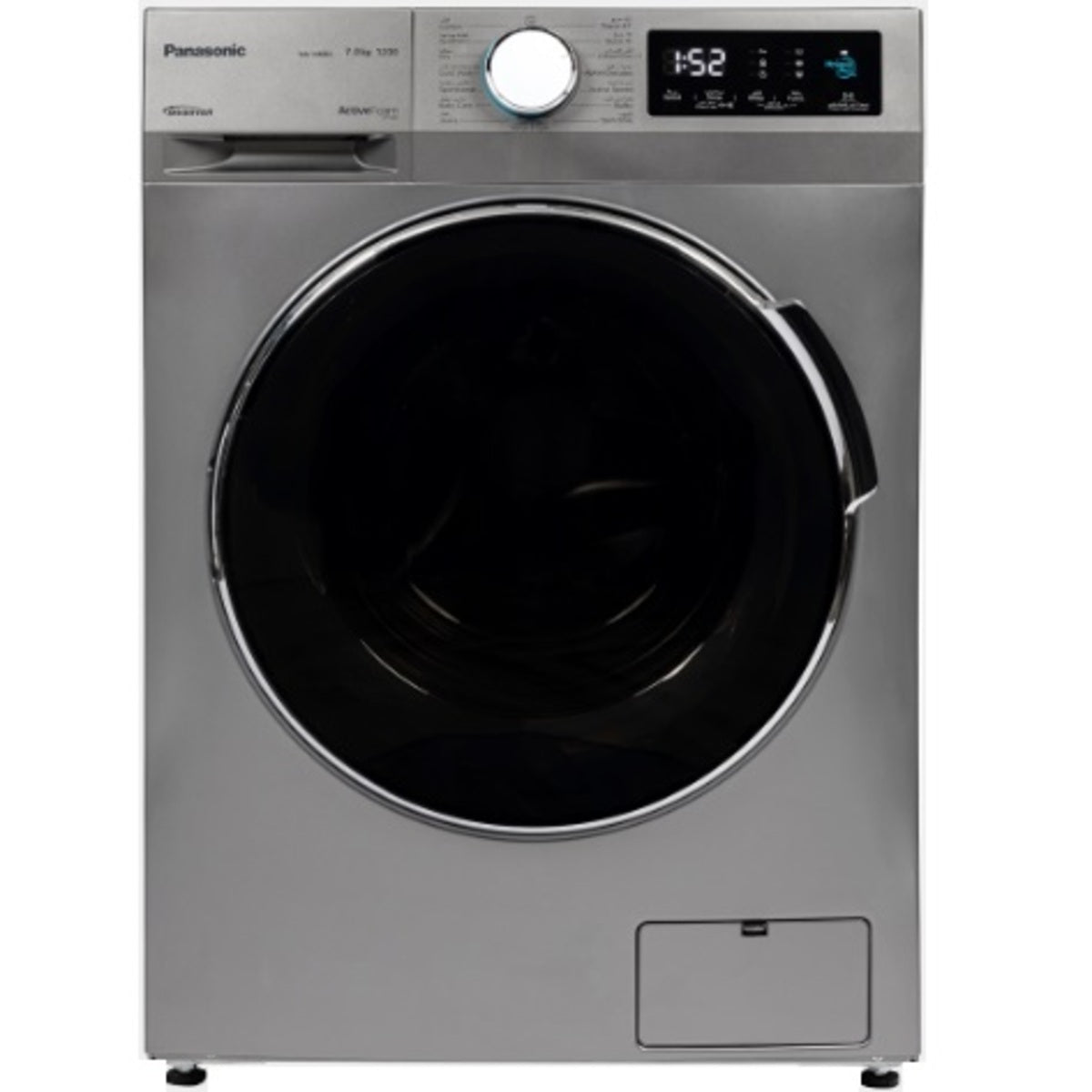 Panasonic Front Load Washer 7kg 1200 RPM, Silver - NA-14MG1LKW