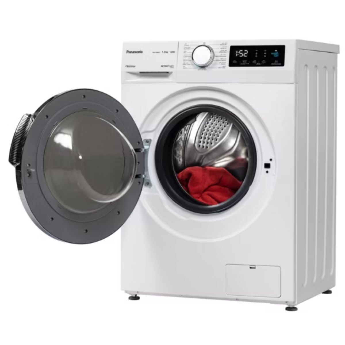 Panasonic Front Load Washer 7kg 1200 RPM, White - NA-14MG1WKW