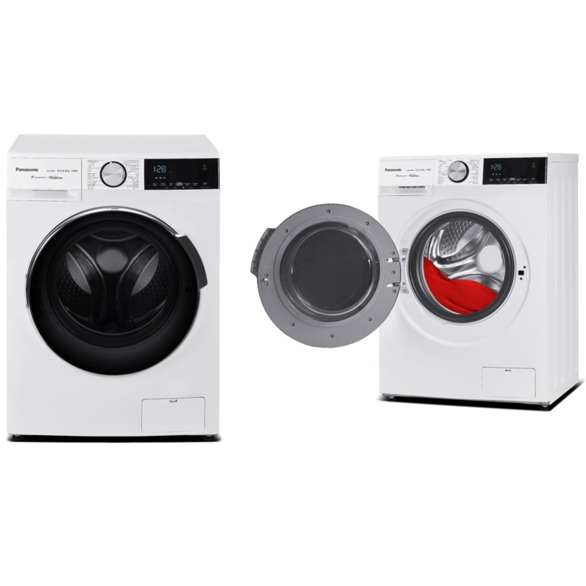 Panasonic Front Load Washer 8kg Dryer 6kg 1400 RPM, White - NA-S16ML1WKW