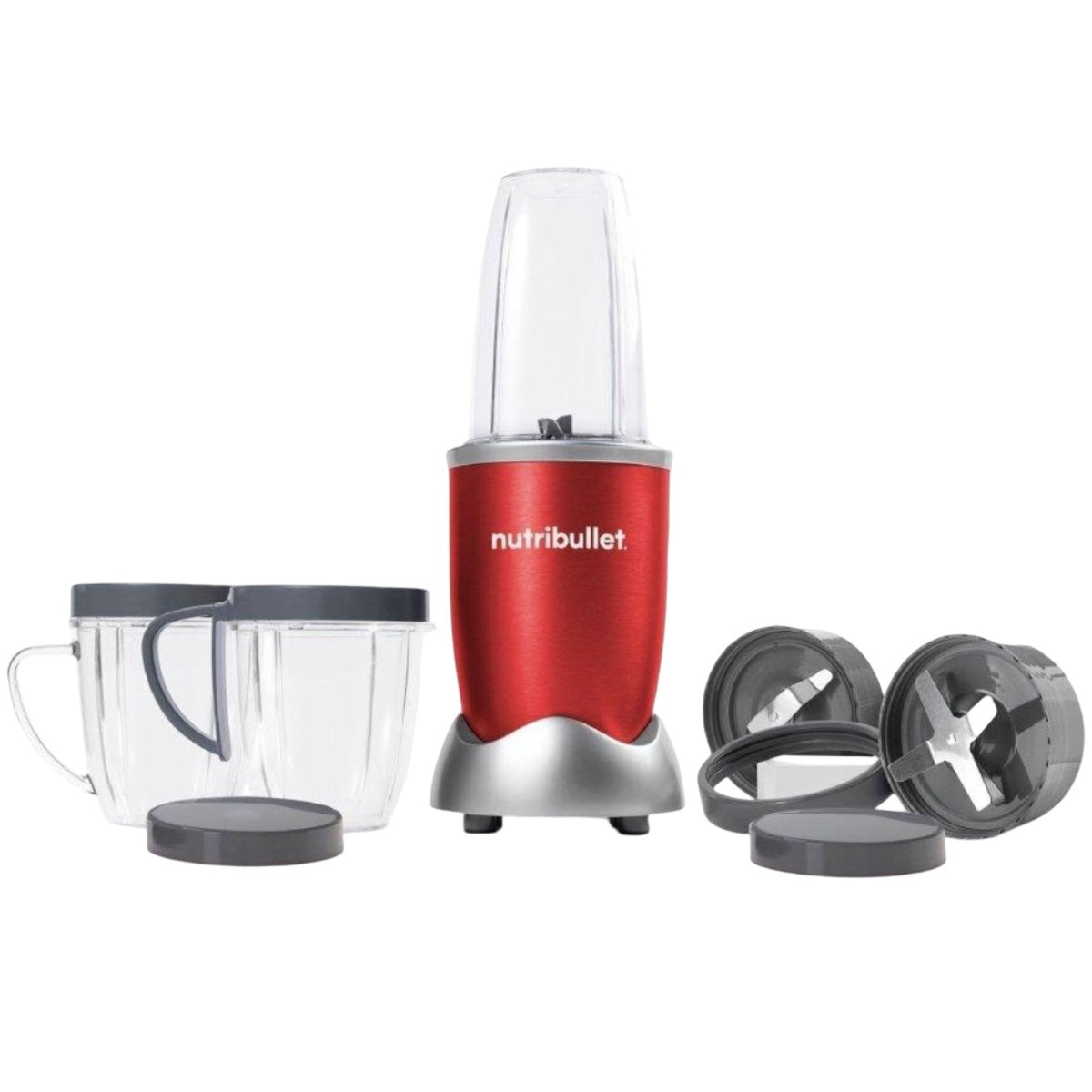 Nutribullet Blender 12pcs Set 600 Watts 700ml, Red - NBR-1212R