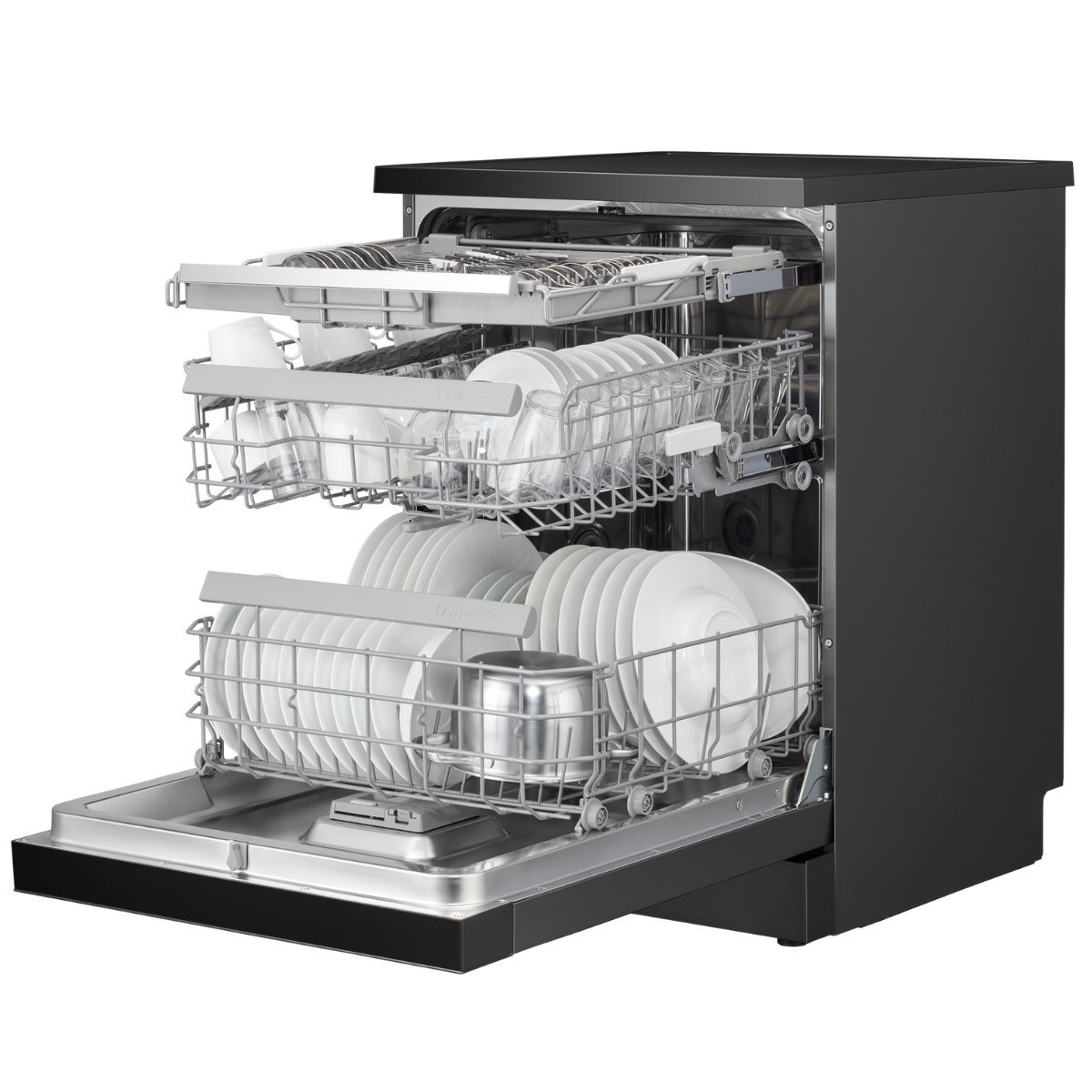 Panasonic 15 Place Dishwasher With 7 Programs And Self-Cleaning Function, Black - NP-FVK16XEKW