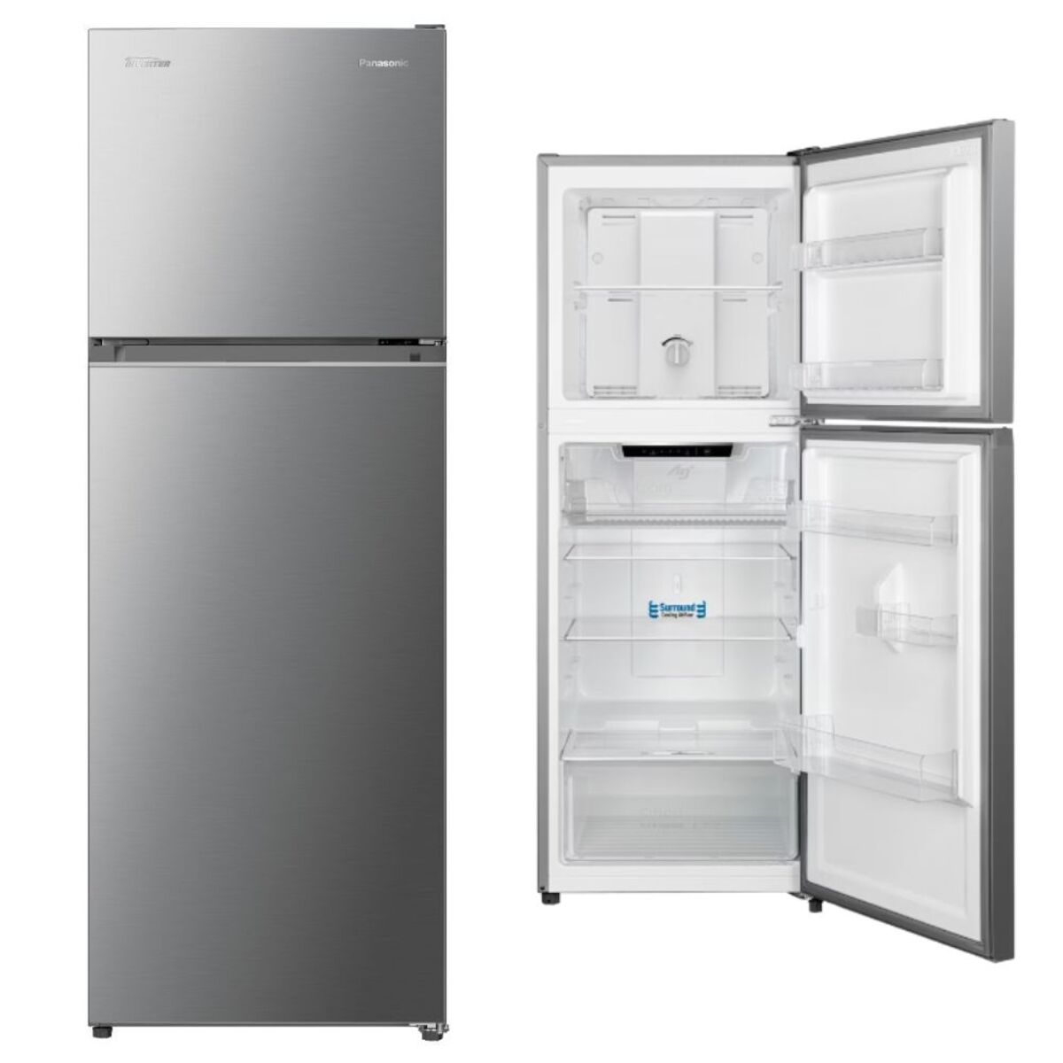 Panasonic Top Mount Freezer Refrigerator 201 Liters, Silver - NR-BC24VSSKW