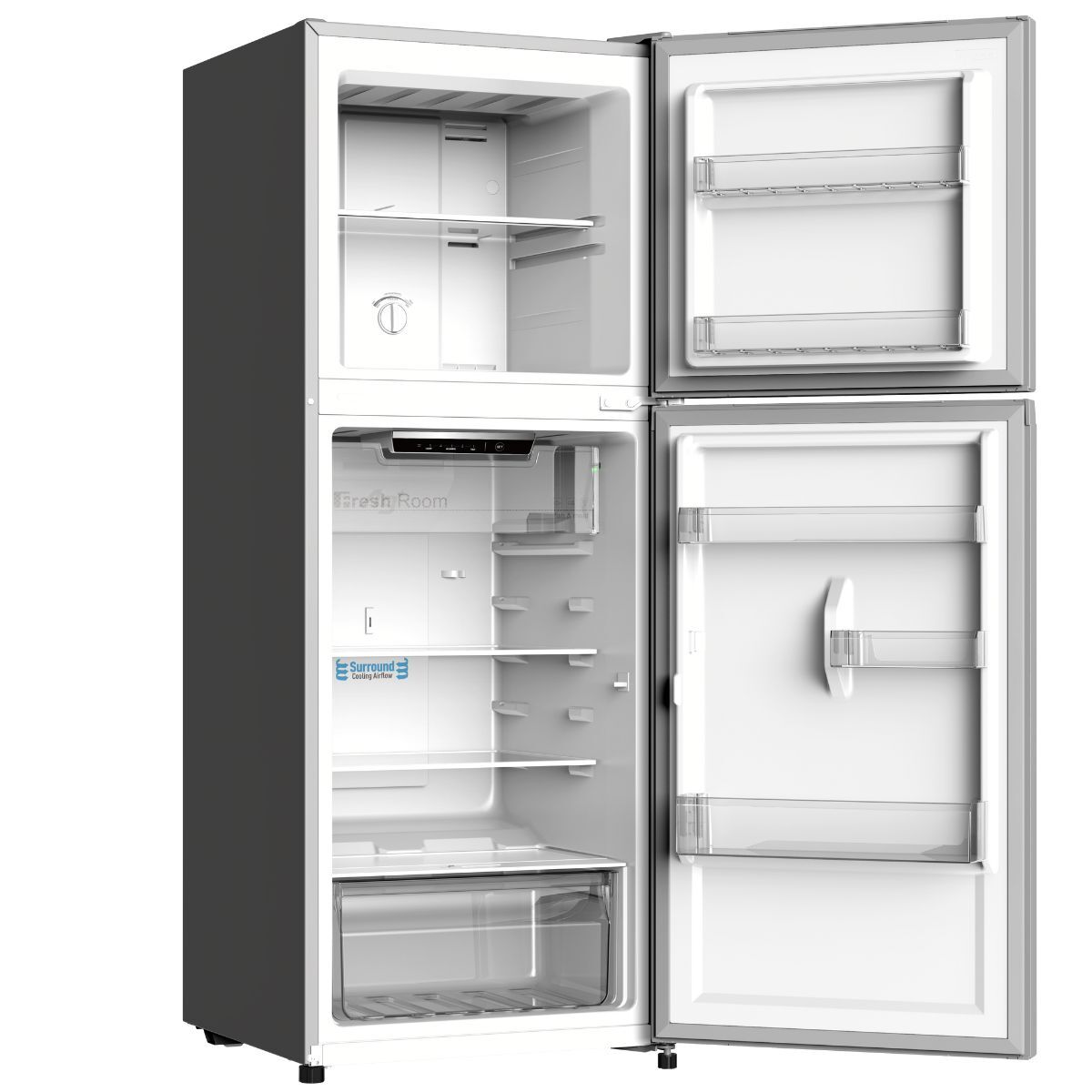 Panasonic Top Mount Freezer Refrigerator 201 Liters, Silver - NR-BC24VSSKW