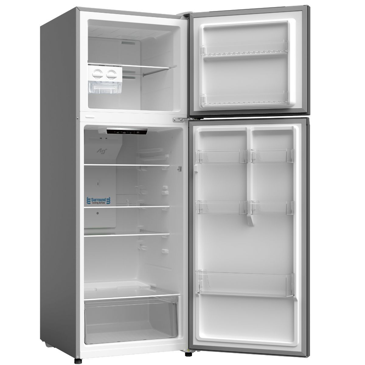 Panasonic Top Mount Freezer Refrigerator 348 Liters, Silver - NR-BC42VSSKW