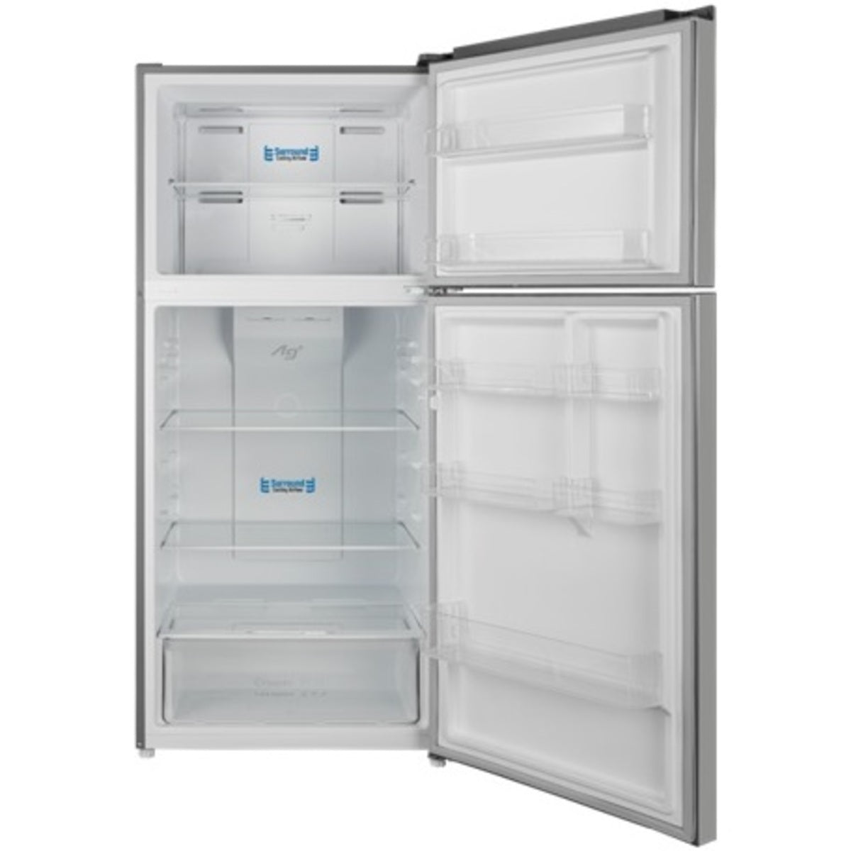 Panasonic Top Mount Freezer Refrigerator 410 Liters Inverter, Silver - NR-BC535VSKW