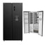 Panasonic Side By Side Refrigerator 610 Liters, Black - NR-BS80DMKKW