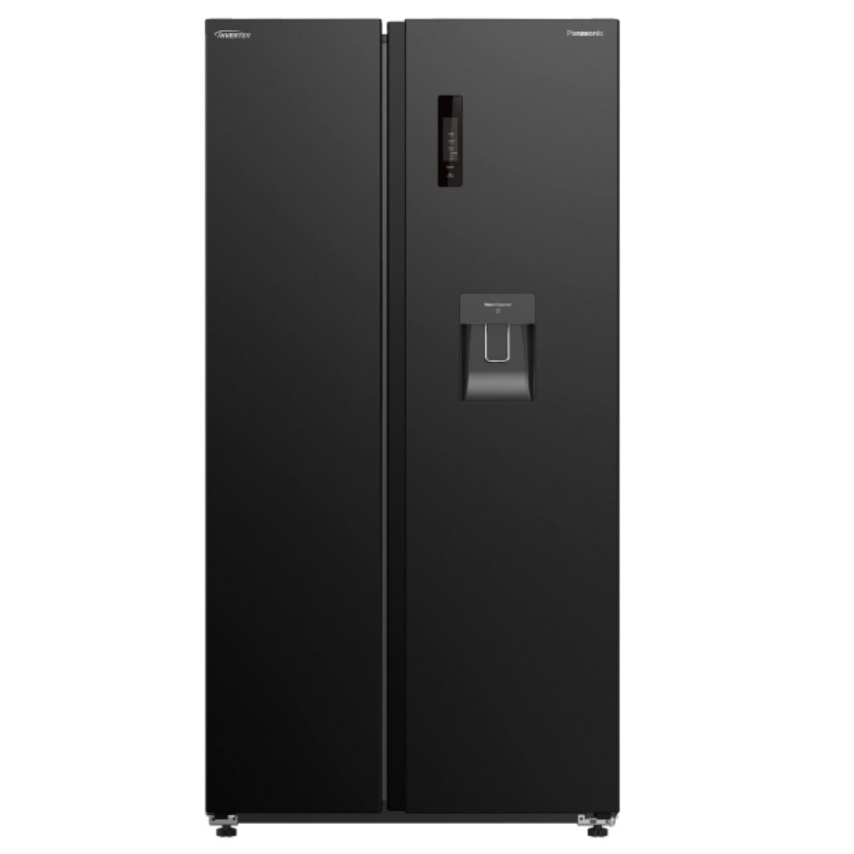 Panasonic Side By Side Refrigerator 610 Liters, Black - NR-BS80DMKKW