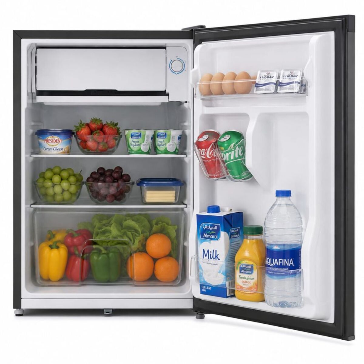 Orca Single Door Refrigerator 75 Liters, Silver - OR-BC75SLV
