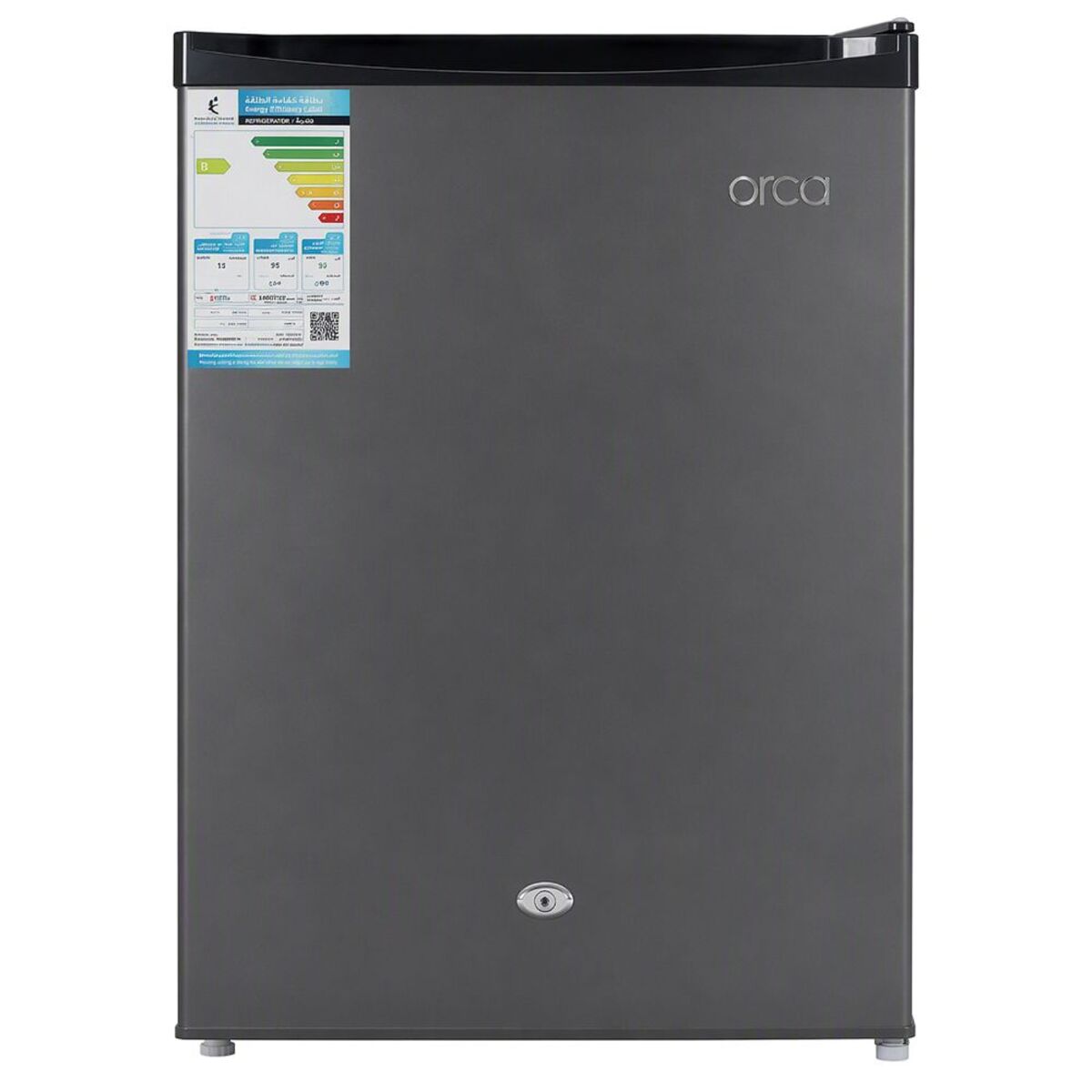 Orca Single Door Refrigerator 75 Liters, Silver - OR-BC75SLV