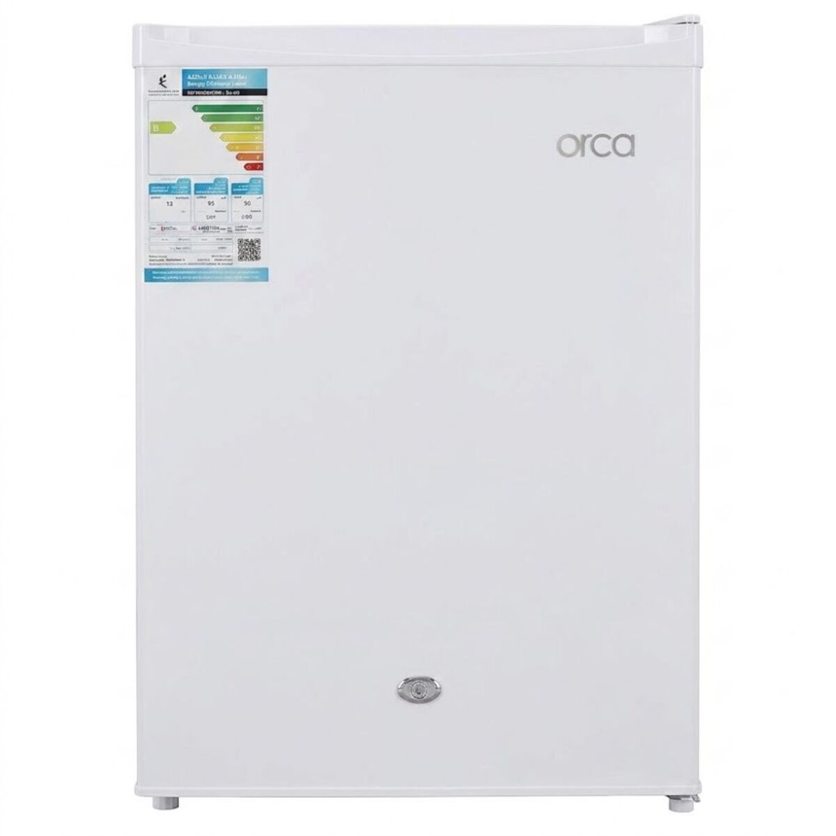 Orca Single Door Refrigerator 75 Liters, White - OR-BC75WHT