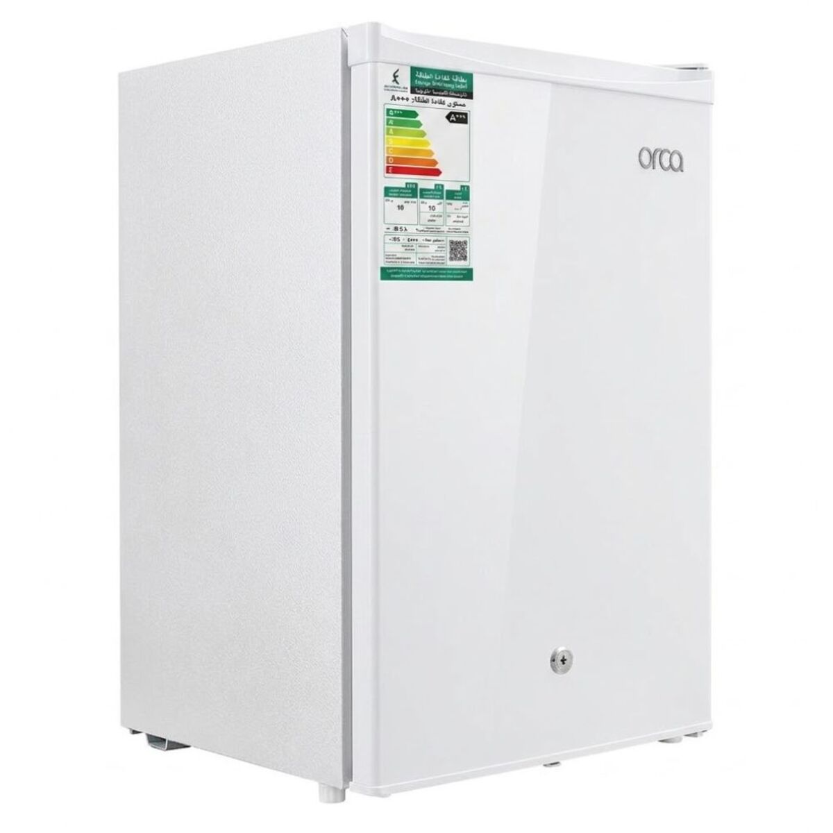 Orca Single Door Refrigerator 75 Liters, White - OR-BC75WHT