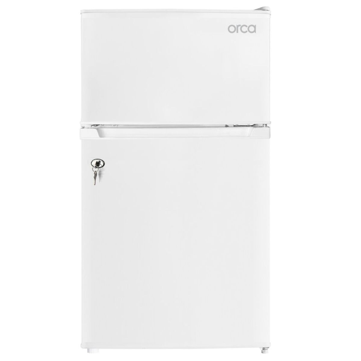 Orca Double Door Refrigerator 89 Liters 2.8 CFT, White - OR-BCD89WHT