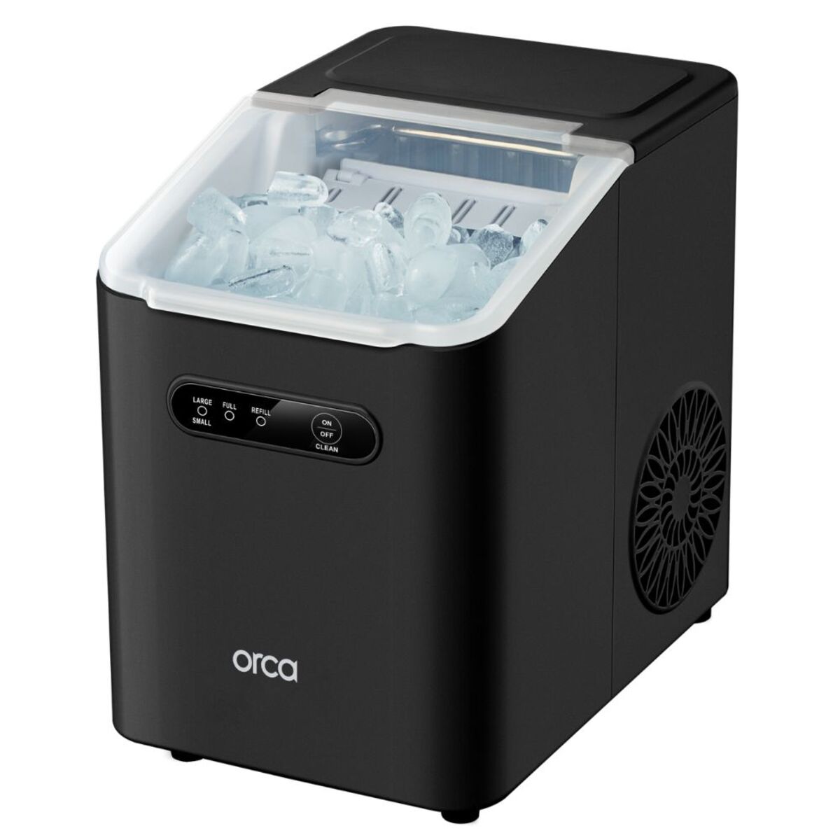 Orca Bullet Ice Maker Machine 10kg, Black - OR-ICE-1000-BLK