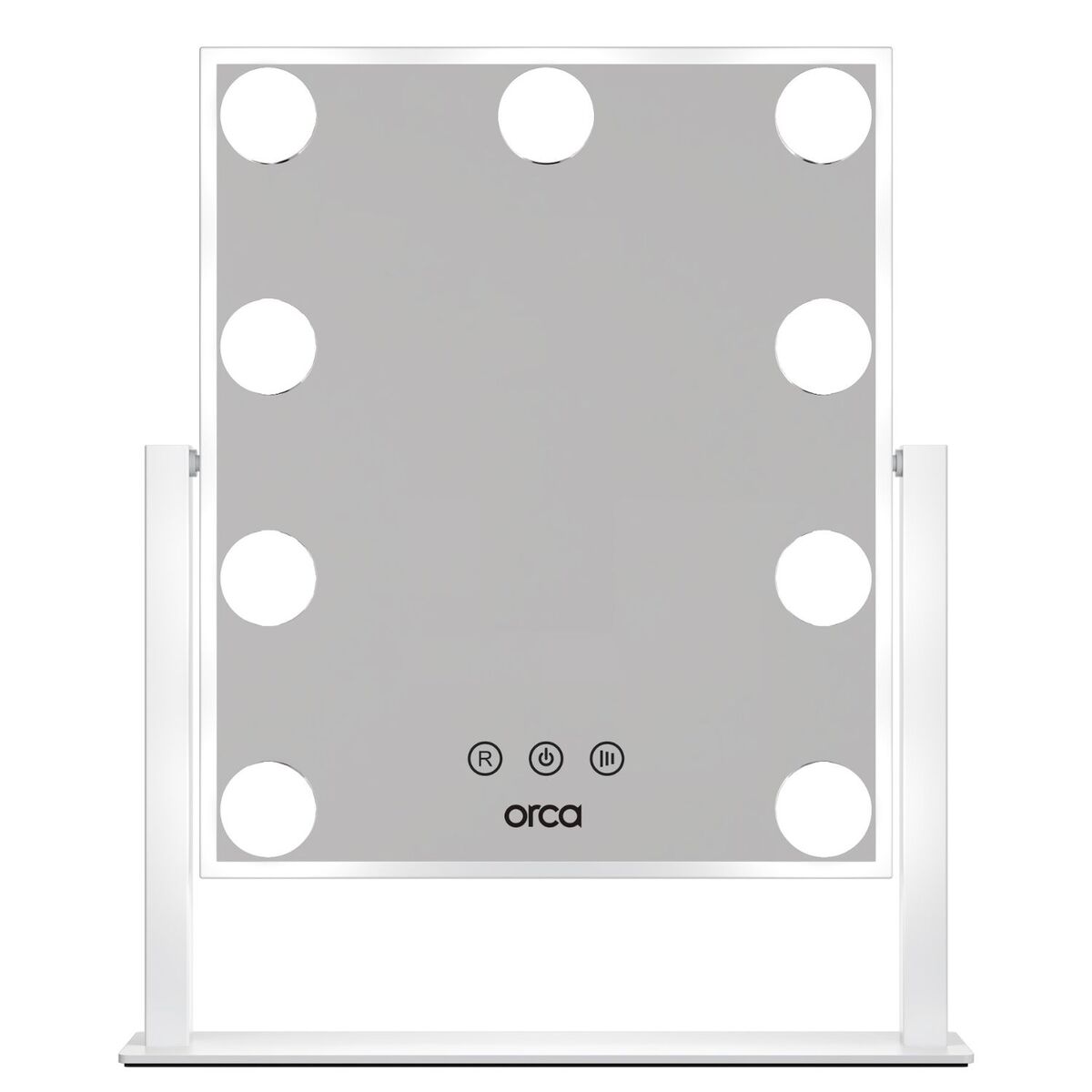 مرآة أوركا بتصميم هوليوود وإضاءة LED بيضاء - OR-LED-DP331