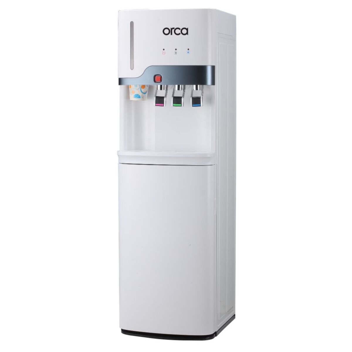 Orca Bottom Loading 3-in-1 Freestanding Water Dispenser with Cup Holder, White - OR-PS-SLR-819
