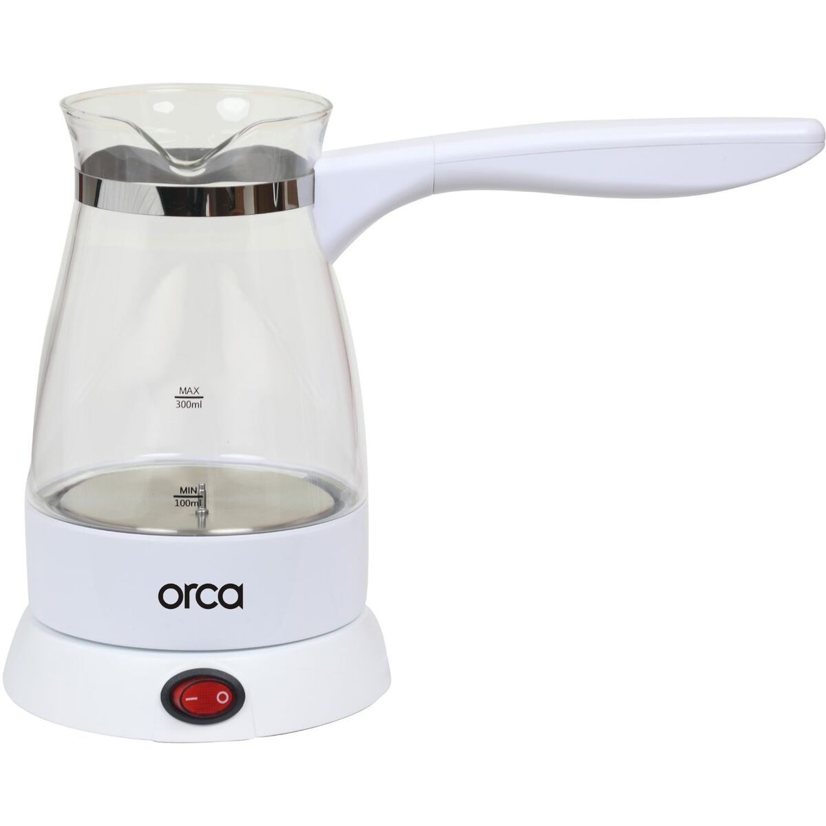 Orca Turkish Coffee Maker 1000W Glass - White
