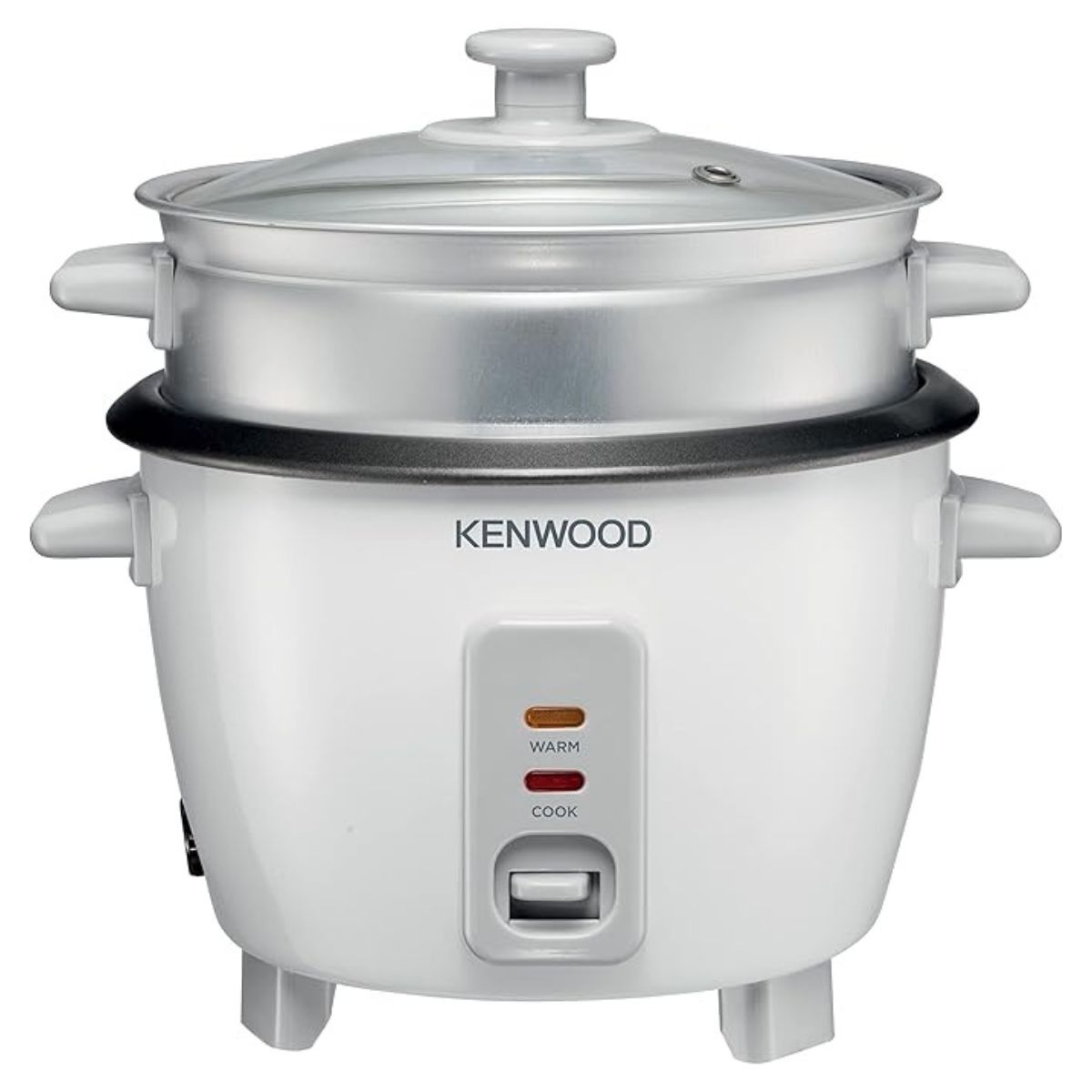 Kenwood 2-in-1 Rice Cooker 1L 400W Rice with Food Steamer - White
