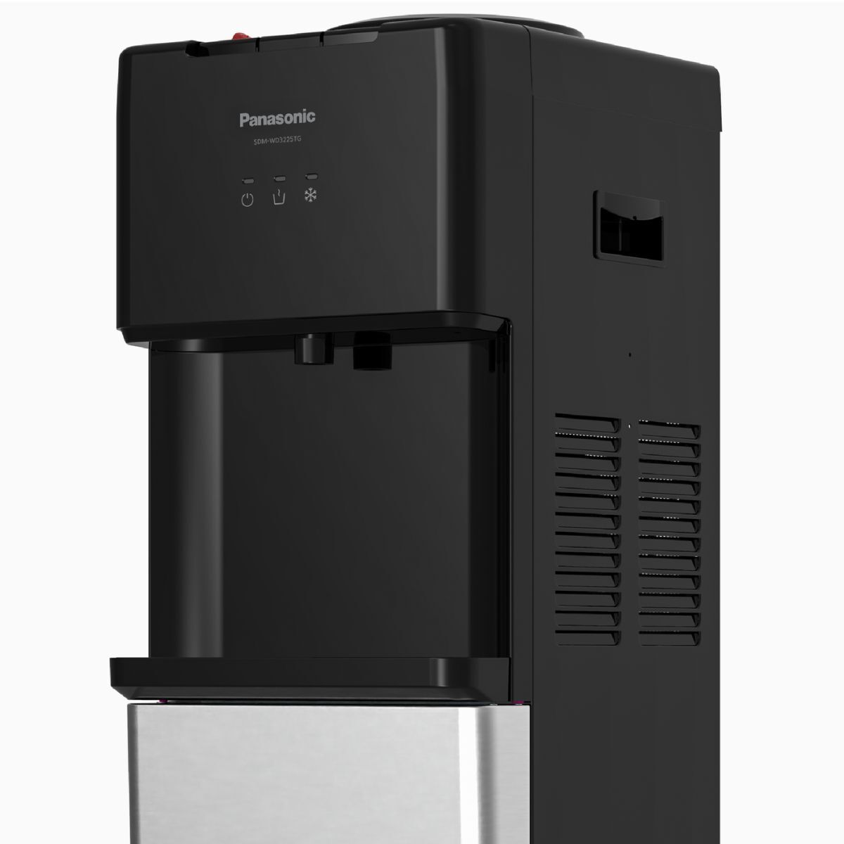 Panasonic Top Load Free Standing Water Dispenser, Black/Silver - SDM-WD3225TG