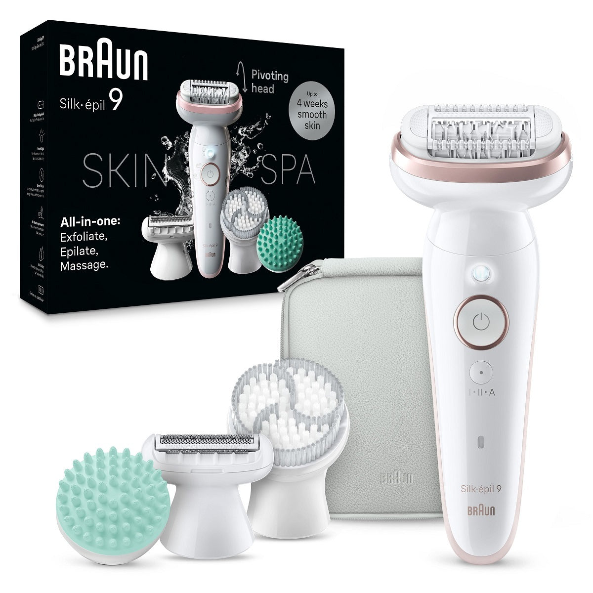 Braun Silk-épil 9 Epilator, Wet & Dry White - SES9-080