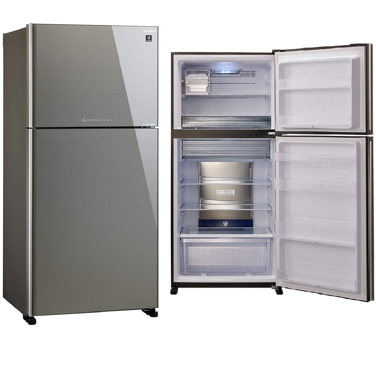 Sharp Top Mount Freezer Refrigerator 604 Liters 21 CFT, Silver - SJ-GT820S-SL3