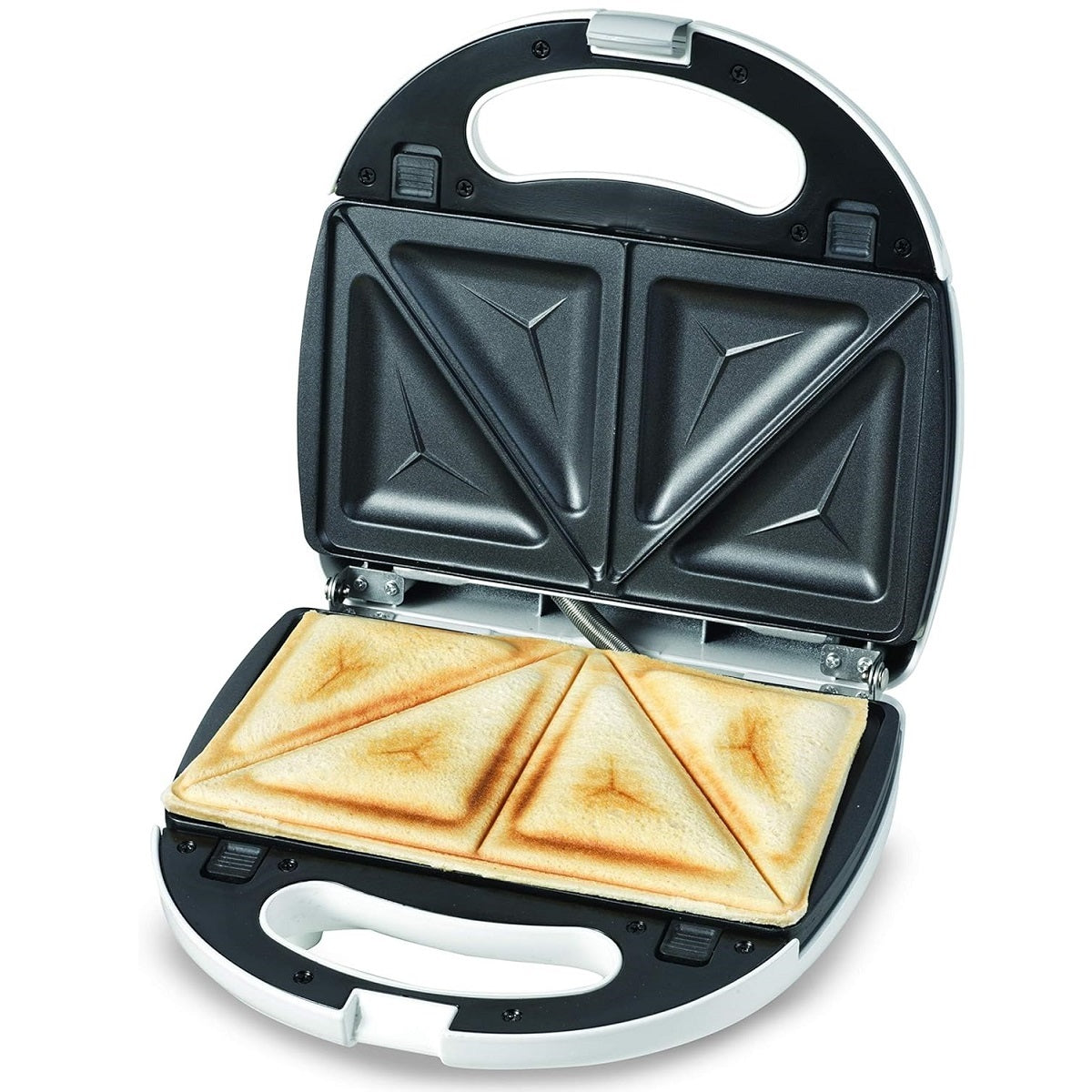 Kenwood 2-in-1 Sandwich Maker with Grill 750 Watts, White - SMP01.A0WH