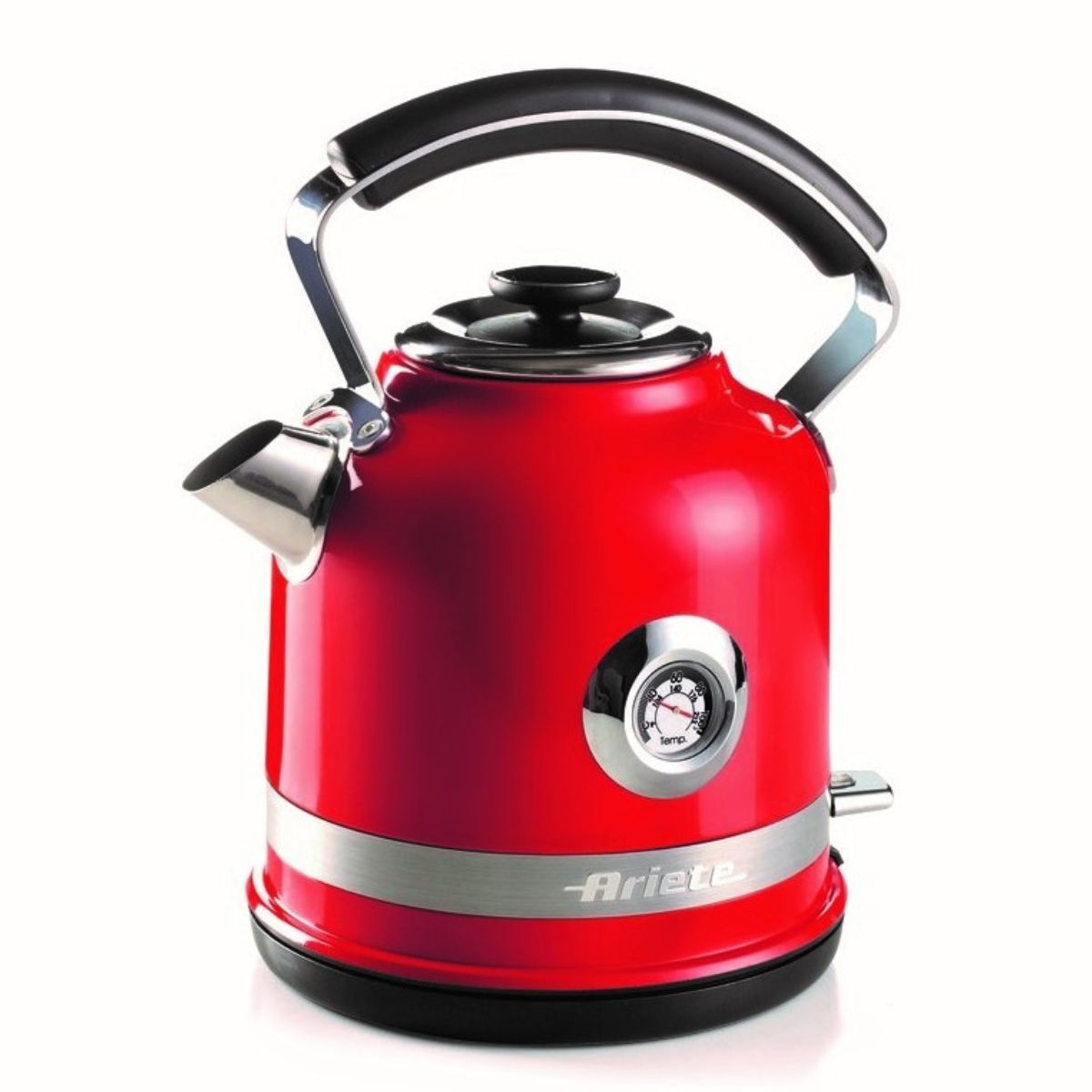 Ariete Moderna Electric Kettle 2000 Watts 1.7 Liters, Red - MOD2854